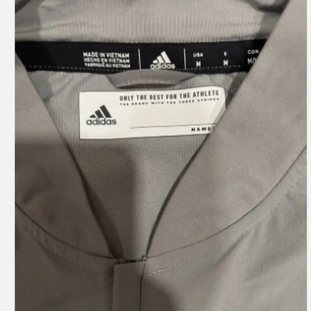 Adidas Gray Mississippi State Bulldogs Quarter-Zip Pullover Jacket Size Medium